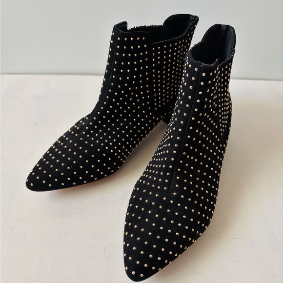 Topshop Shoes - Topshop Black Studded Ankle Boots 10/41
